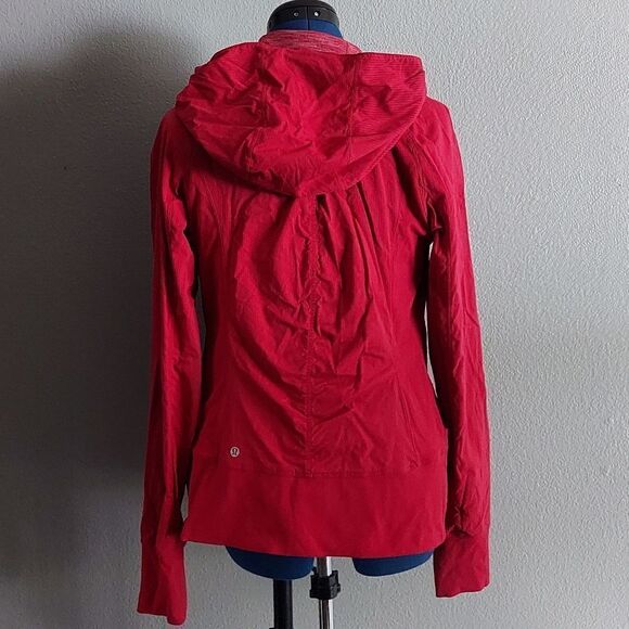 Lululemon In Flux Jacket Cranberry Reversible Size 10 - Picture 5 of 12